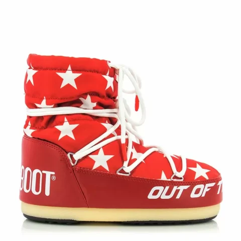 Дамски Спортни Боти MOON BOOT – 14601700 LIGHT LOW STARS RED/WHITE