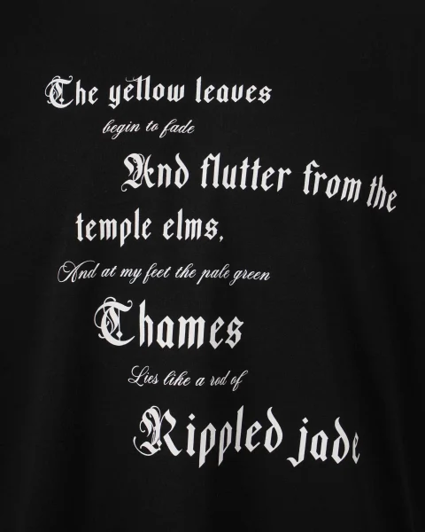 Cotton T-Shirt in Black — снимка 2
