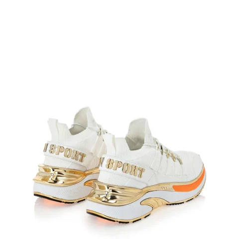 Дамски бели маратонки RUNNER CHROME SURFER PLEIN SPORT — снимка 9