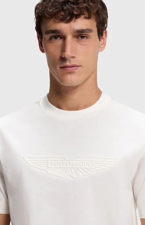 Тениска от памук BOSS x ASTON MARTIN — снимка 4