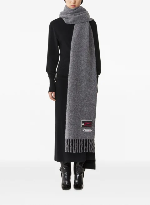 Вълнен шал с лого Lanvin — снимка 6