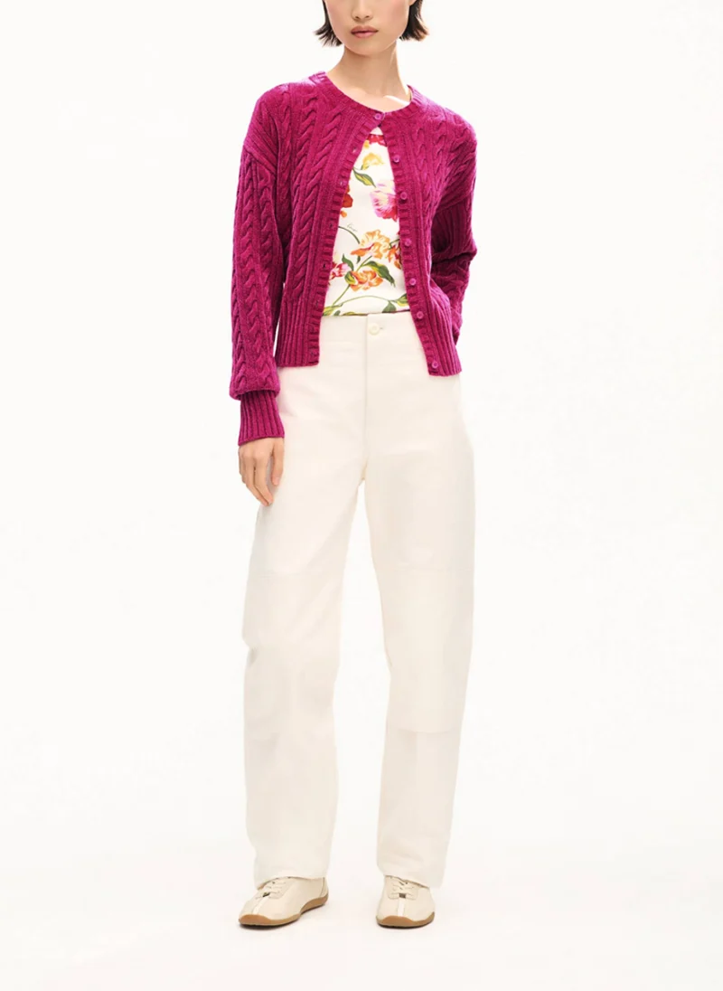 Жилетка 'Cable-knit' от кадифе Kenzo
