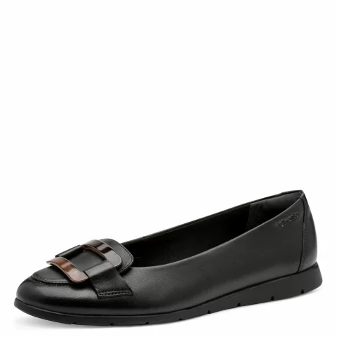 Балерини TAMARIS – 1-22170-45-003 BLACK LEATHER — снимка 3