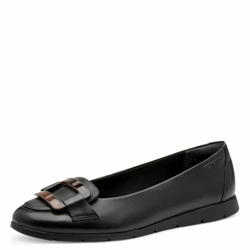 Балерини TAMARIS – 1-22170-45-003 BLACK LEATHER — снимка 3