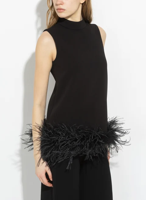Топ с пера Max Mara Studio Msevello — снимка 4