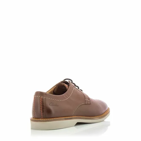 Мъжки Ежедневни CLARKS – 26172070 ATTICUS LTLACE DARK TAN LEA — снимка 3