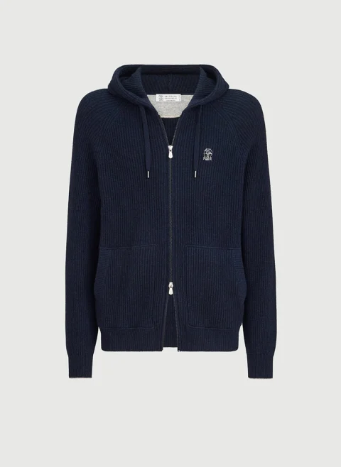Суитшърт от кашмир 'English rib' Brunello Cucinelli — снимка 2