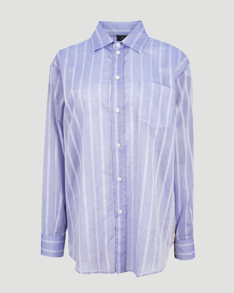 Regular Fit Striped Cotton Shirt