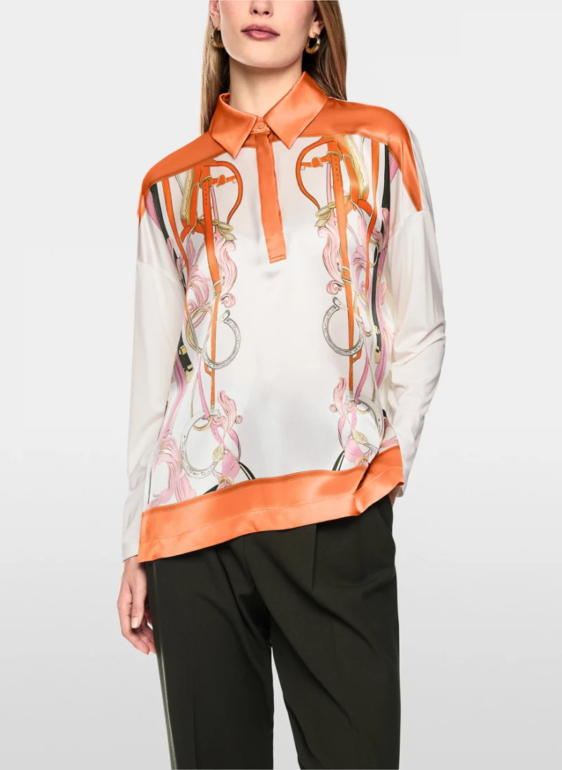Блуза с принт 'Equestrian' Marc Cain Collections