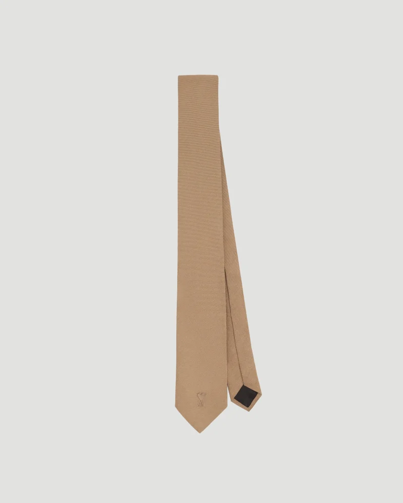 Silk Ami de Coeur Tie in Camel