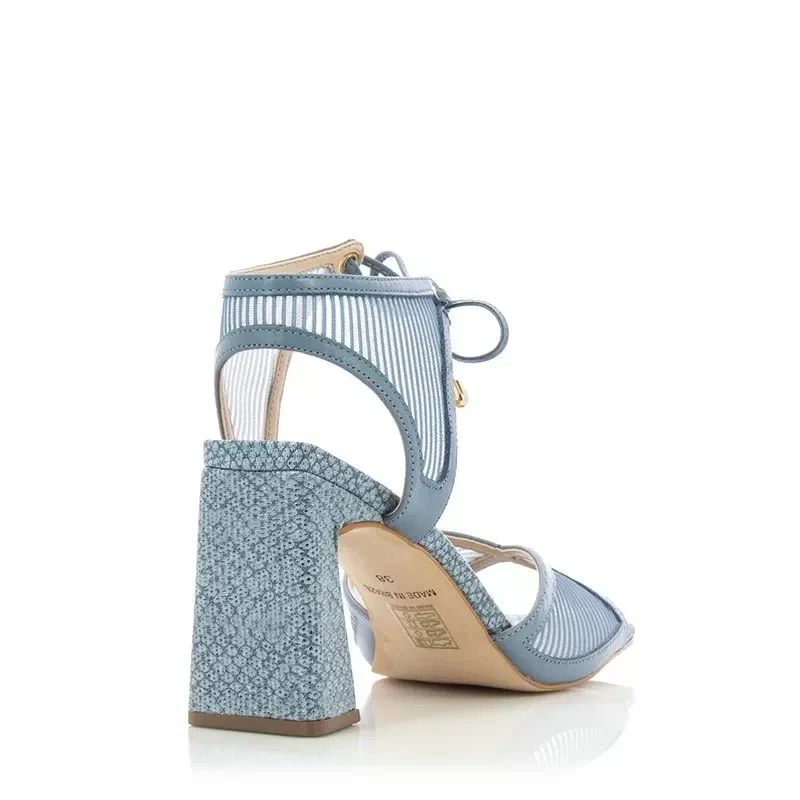 Дамски Сандали На Ток JORGE BISCHOFF – J15683021002 AZUL JEANS — снимка 2