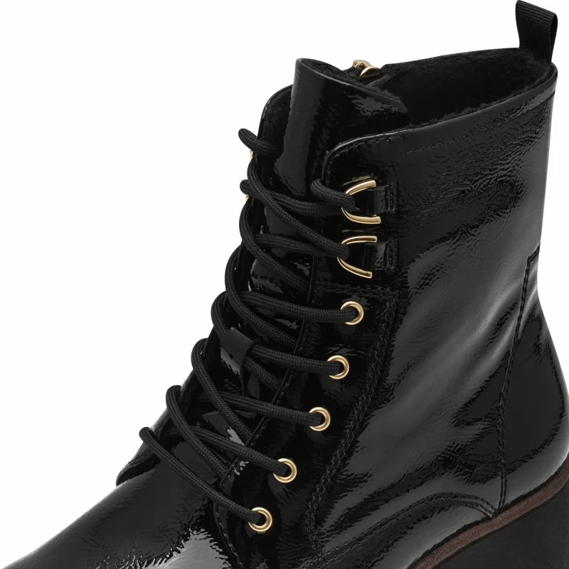 Дамски Кубинки TAMARIS – 1-25297-41-018 BLACK PATENT_01 — снимка 4
