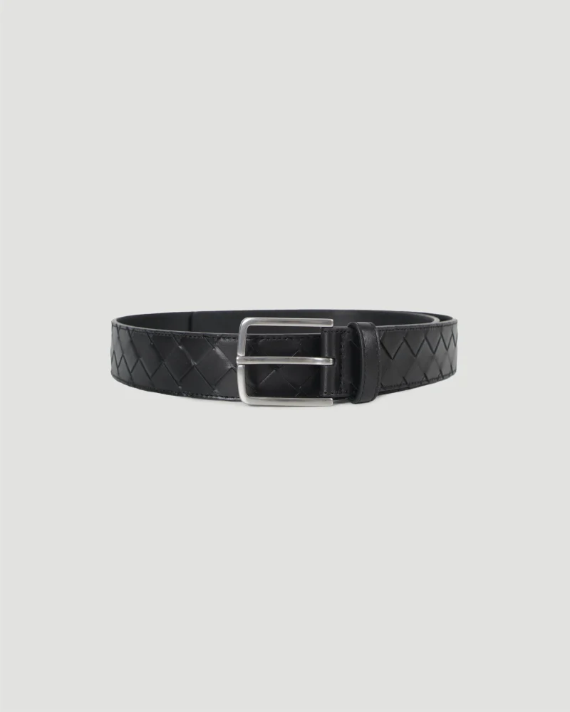 Intrecciato Belt in Black