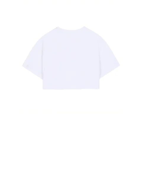 Тишърт със скъсена дължина Givenchy Kids — снимка 2