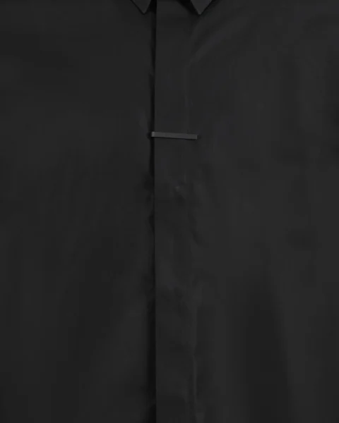 Poplin Shirt in Black — снимка 2