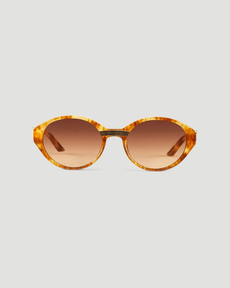 Cannes Sunglasses in Brown & Gold