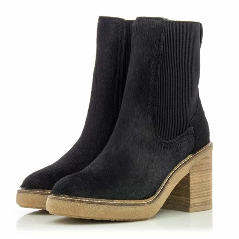 Дамски Боти На Ток CLARKS – 26178668 CASSIANO TOP BLACK — снимка 3