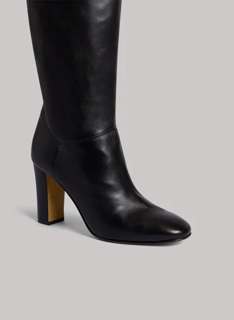 Ботуши от естествена кожа Alberta Ferretti — снимка 8