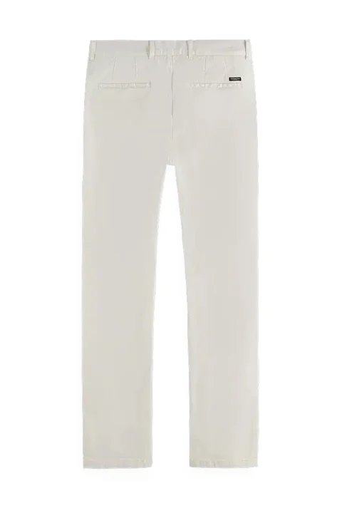 Панталон Stuart Stretch Cotton Chino 179178 0001 off white — снимка 2
