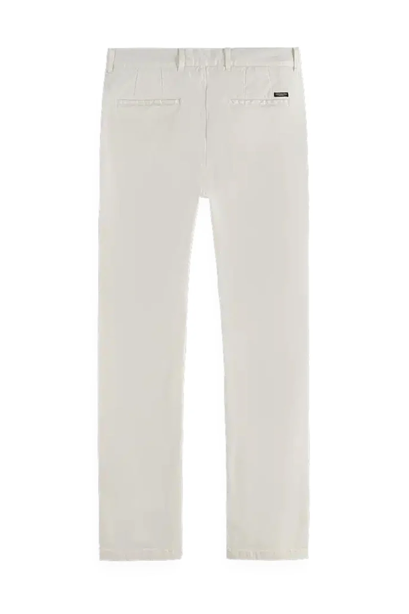 Панталон Stuart Stretch Cotton Chino 179178 0001 off white — снимка 2