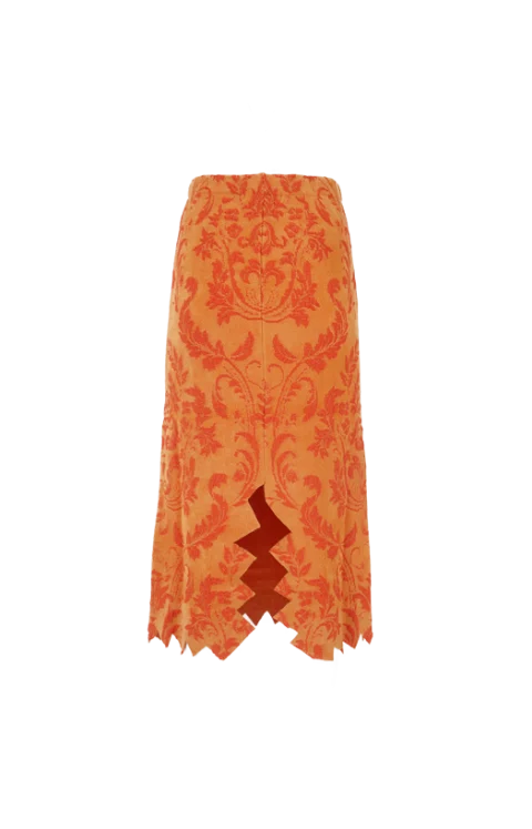 Kox Jacquard Viscose Midi Skirt — снимка 2