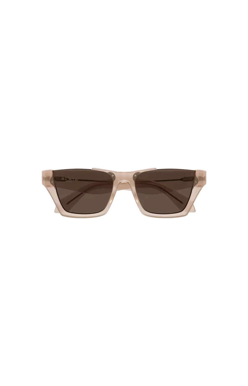 Rectangular Sunglasses in Pink