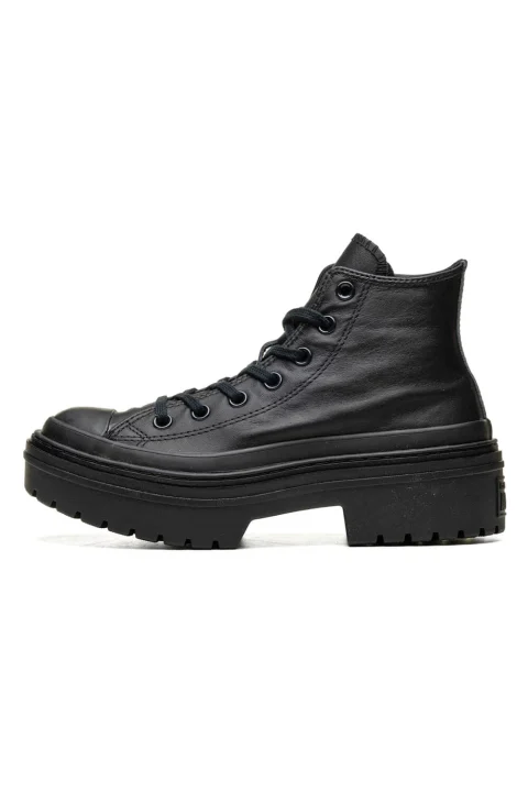 Sneakers Chuck Taylor All Star Lugged Heel Leather Platform A10369C 001-black/black/black — снимка 2