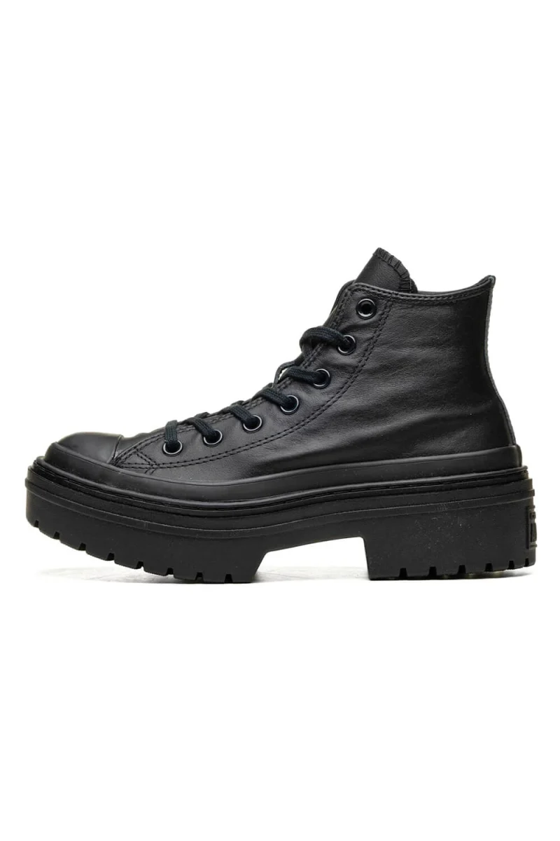 Sneakers Chuck Taylor All Star Lugged Heel Leather Platform A10369C 001-black/black/black — снимка 2