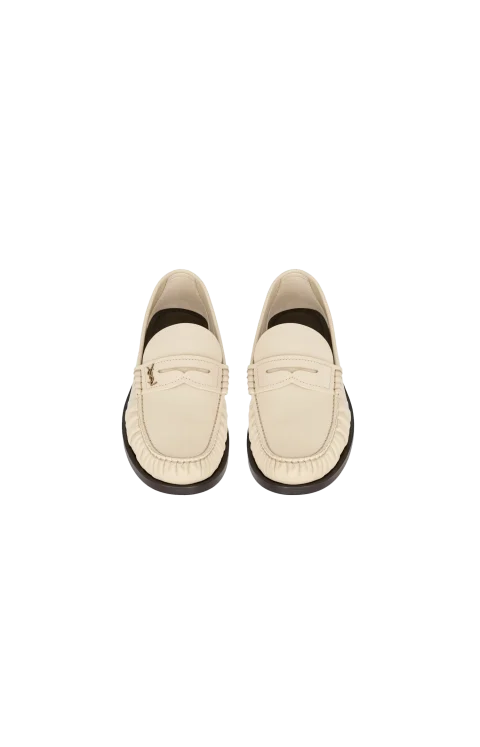 Laurent Loafers in Smooth Leather in White — снимка 2