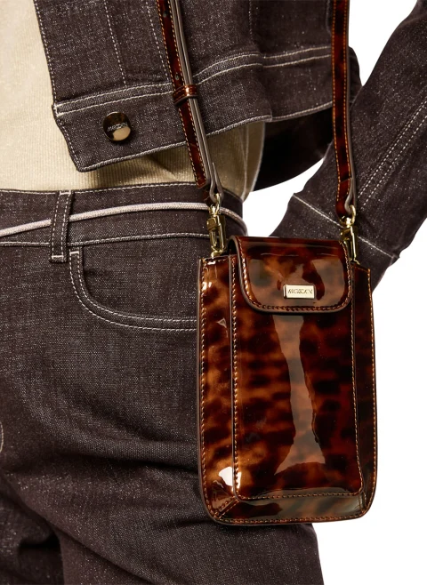 Мини чанта с принт 'Leopard' Crossbody Marc Cain Collections — снимка 6