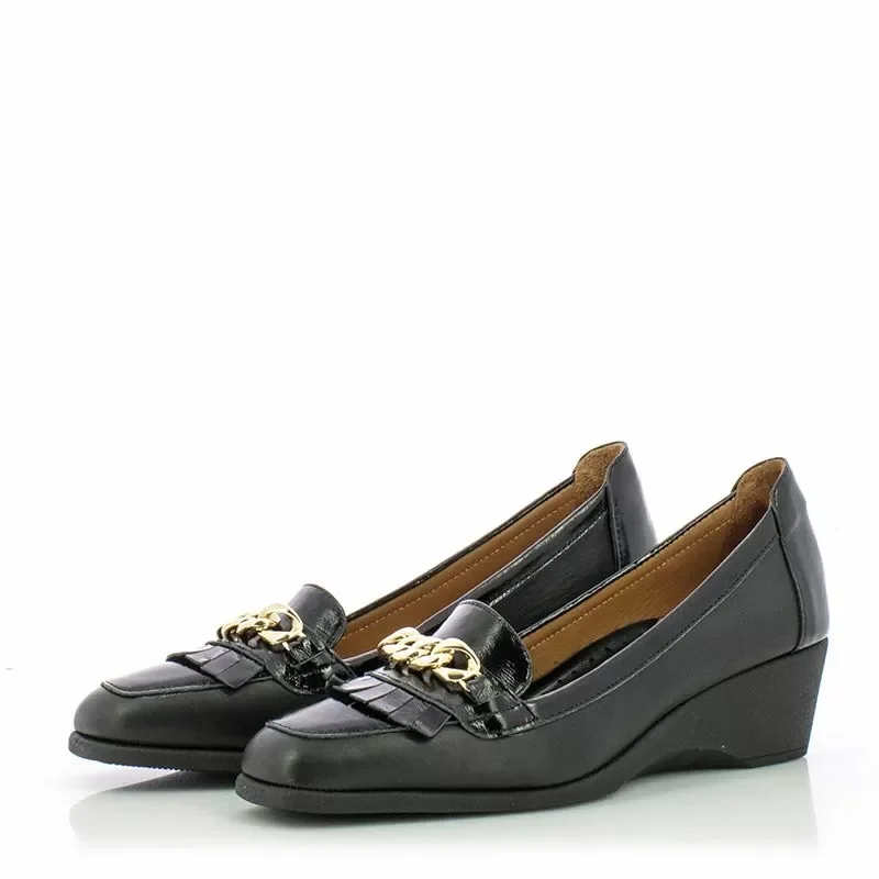 Дамски Обувки На Платформа VERONELLA – 25140129 BLACK — снимка 2