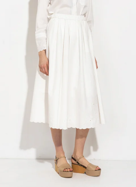 Дълга пола с бродирани детайли Weekend Max Mara Wkdpio — снимка 4