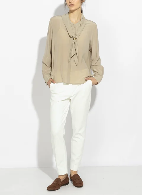 Копринена риза с шал Max Mara Mxmdry