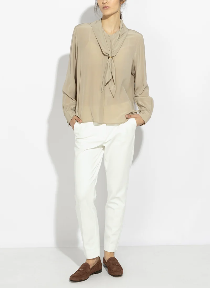 Копринена риза с шал Max Mara Mxmdry