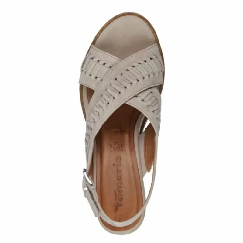 Дамски Сандали На Платформа TAMARIS – 1-28213-42-204 LIGHT GREY — снимка 5