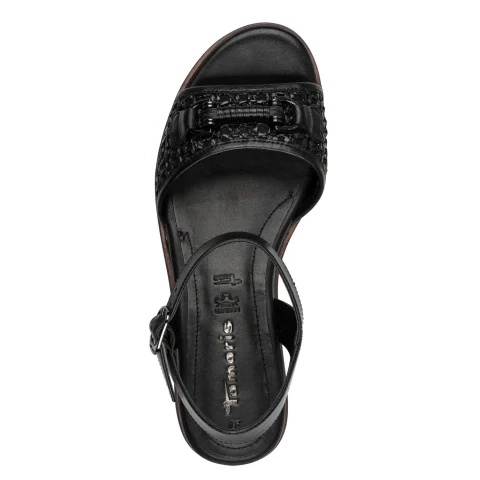 Дамски Сандали На Платформа TAMARIS – 1-28215-46-001 BLACK — снимка 5