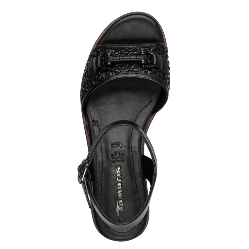 Дамски Сандали На Платформа TAMARIS – 1-28215-46-001 BLACK — снимка 5