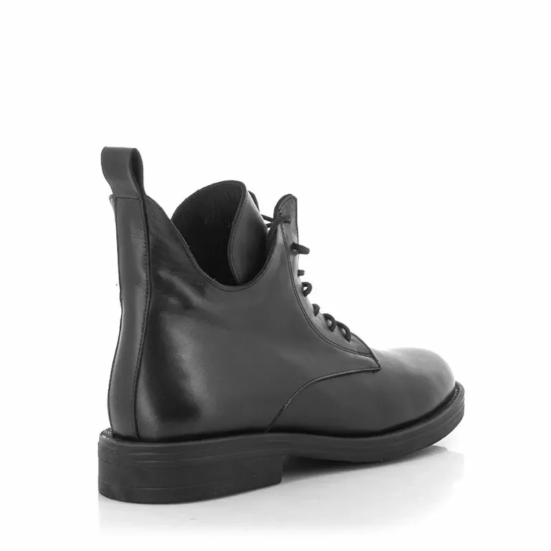 Дамски Кубинки CARLO FABIANI – 247-8455 BLACK LEATHER — снимка 2