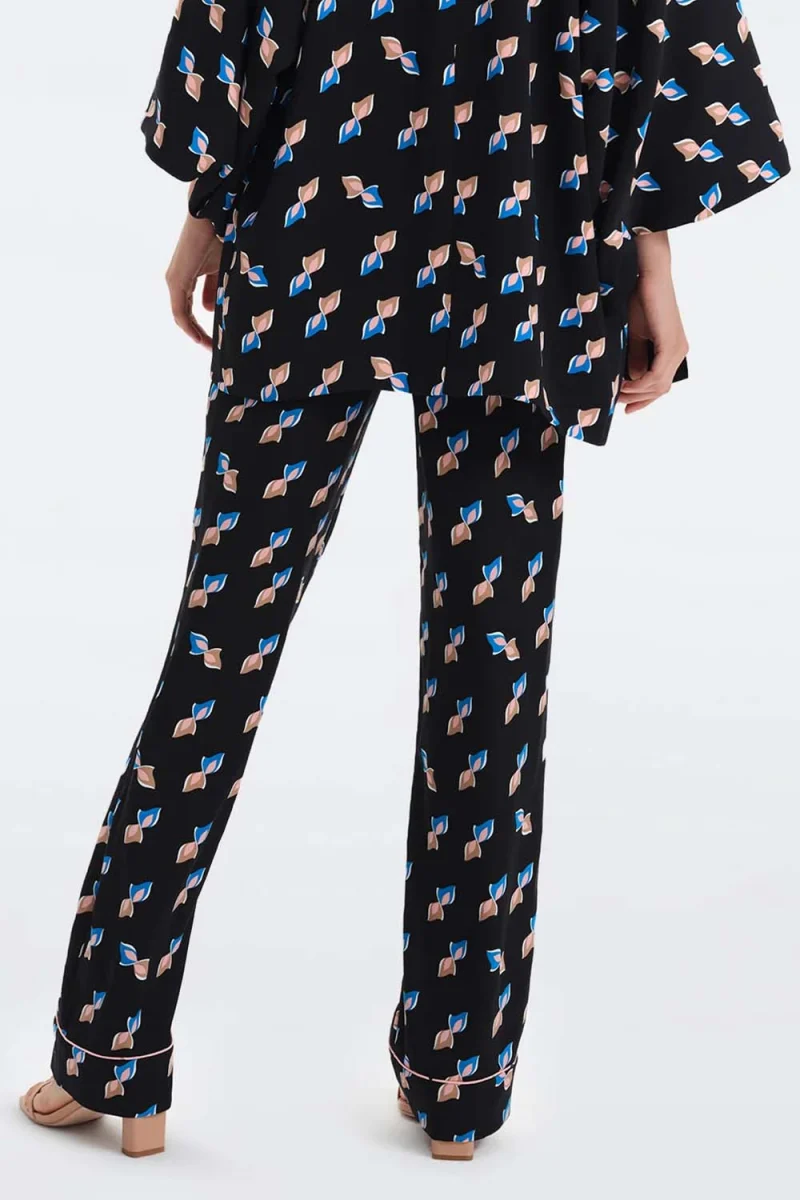 Панталон Dvf Veronica Pants DVFPL1R003TSGBK twisted geo black — снимка 2