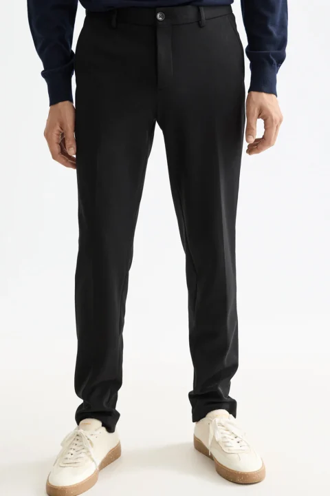 Панталон Stuart Stretch Cotton Chino 179178 0008 black — снимка 2