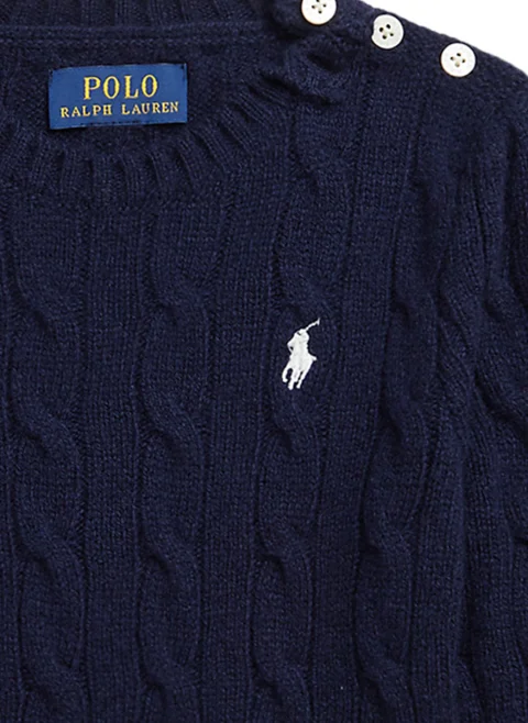 Пуловер от вълна и кашмир Ralph Lauren Kids 2-6 — снимка 6