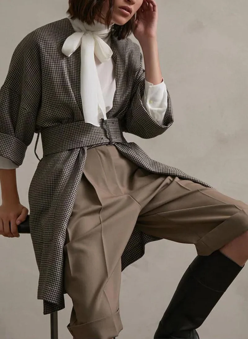 Блуза от копринен креп Brunello Cucinelli — снимка 5