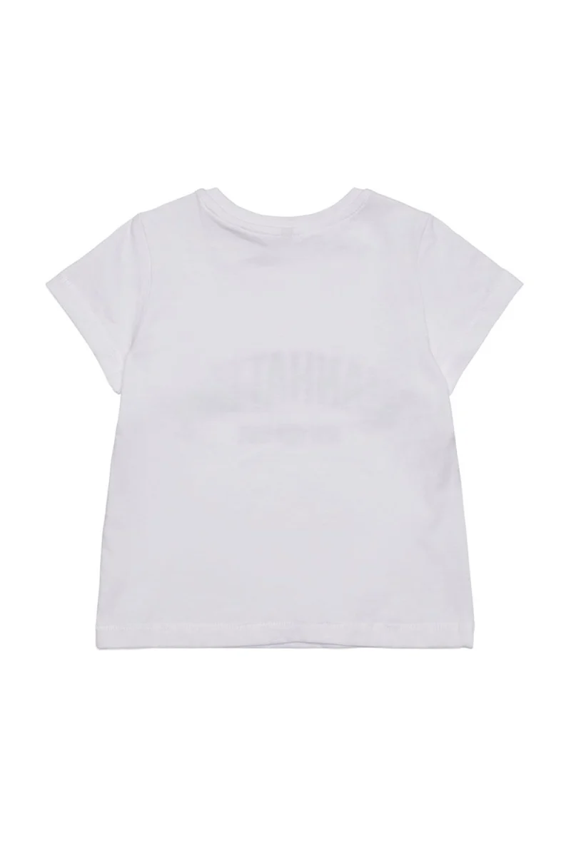 Детски Top Kmgnaya Reg S/S Print Top Box Jrs 15255094 11-0601 tcx bright white — снимка 2