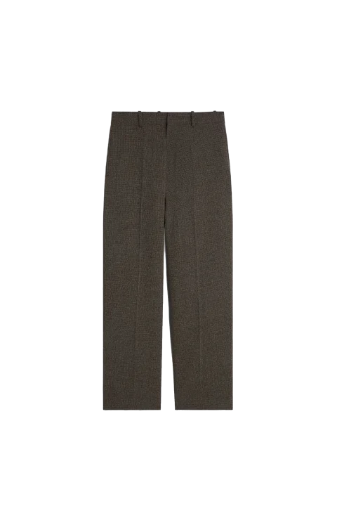 Drop Trousers in Khaki/White
