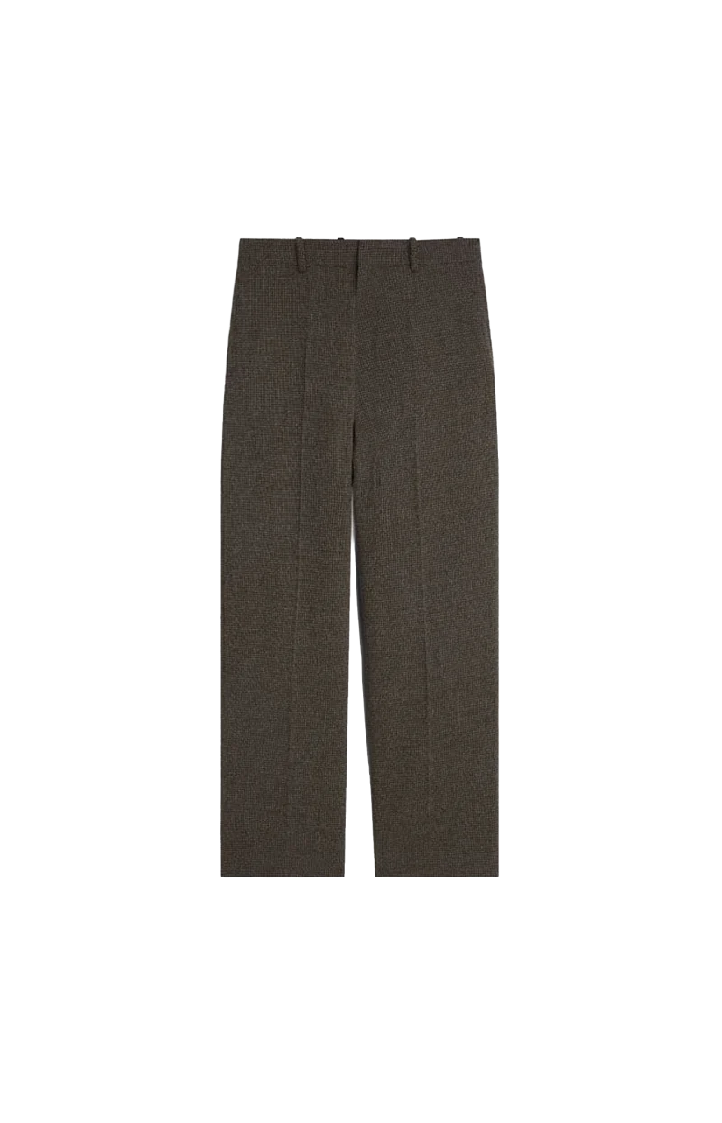 Drop Trousers in Khaki/White