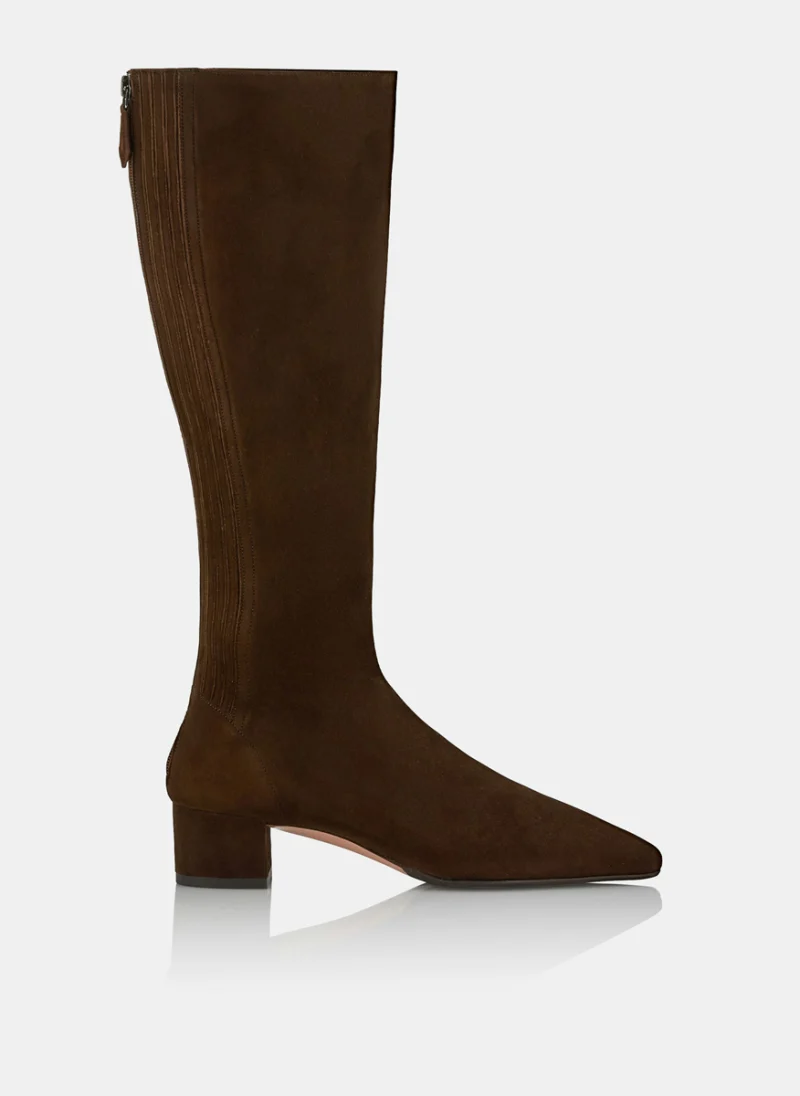 Велурени ботуши 'Saint Honore' Aquazzura — снимка 3