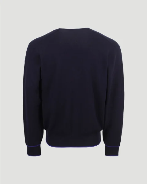 Navy Cardigan in Wool — снимка 2