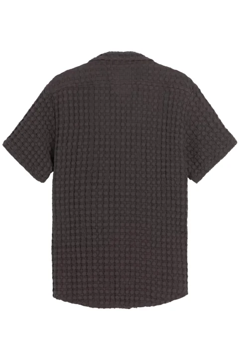 Риза Nearly Black Cuba Waffle 7006 03 multicolor — снимка 2