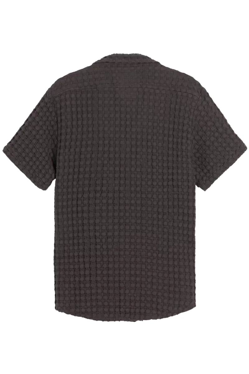 Риза Nearly Black Cuba Waffle 7006 03 multicolor — снимка 2