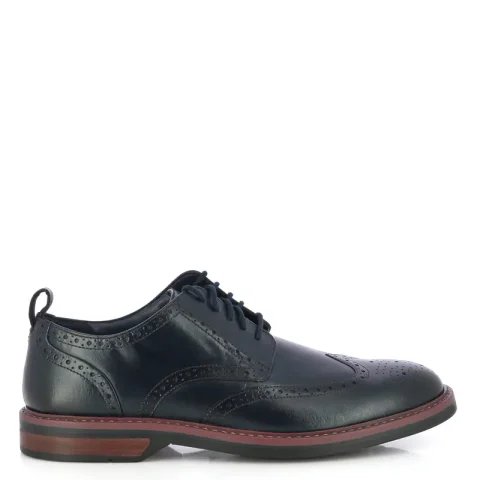 Мъжки Ежедневни CLARKS – 26178471 ALDWIN LIMIT NAVY LEATHER